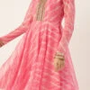 Teen Girls Light Pink Organza Palazzo Suit Festive Wear