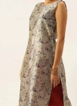 Teen Girls Multicolored Digital Print Palazzo Suit Party Wear