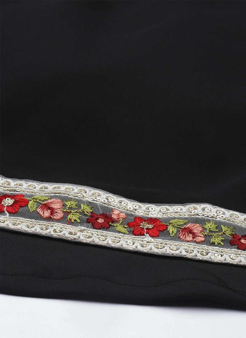 Teen Girls Multicolored Digital Printed Indo Western Skirt Set Festive Wear - Image 8