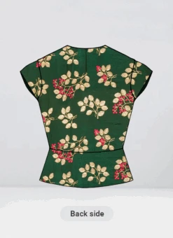 Teen Girls Green Embroidered N Beige Border Saree Festive Wear